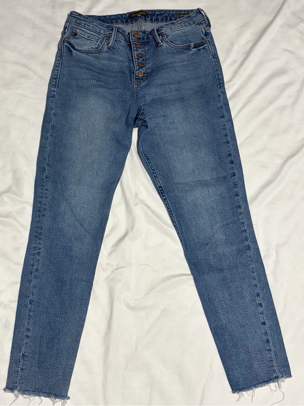 Dear John Super High-Rise Button-Fly Women's Blue Jeans - Sz 29 (031)